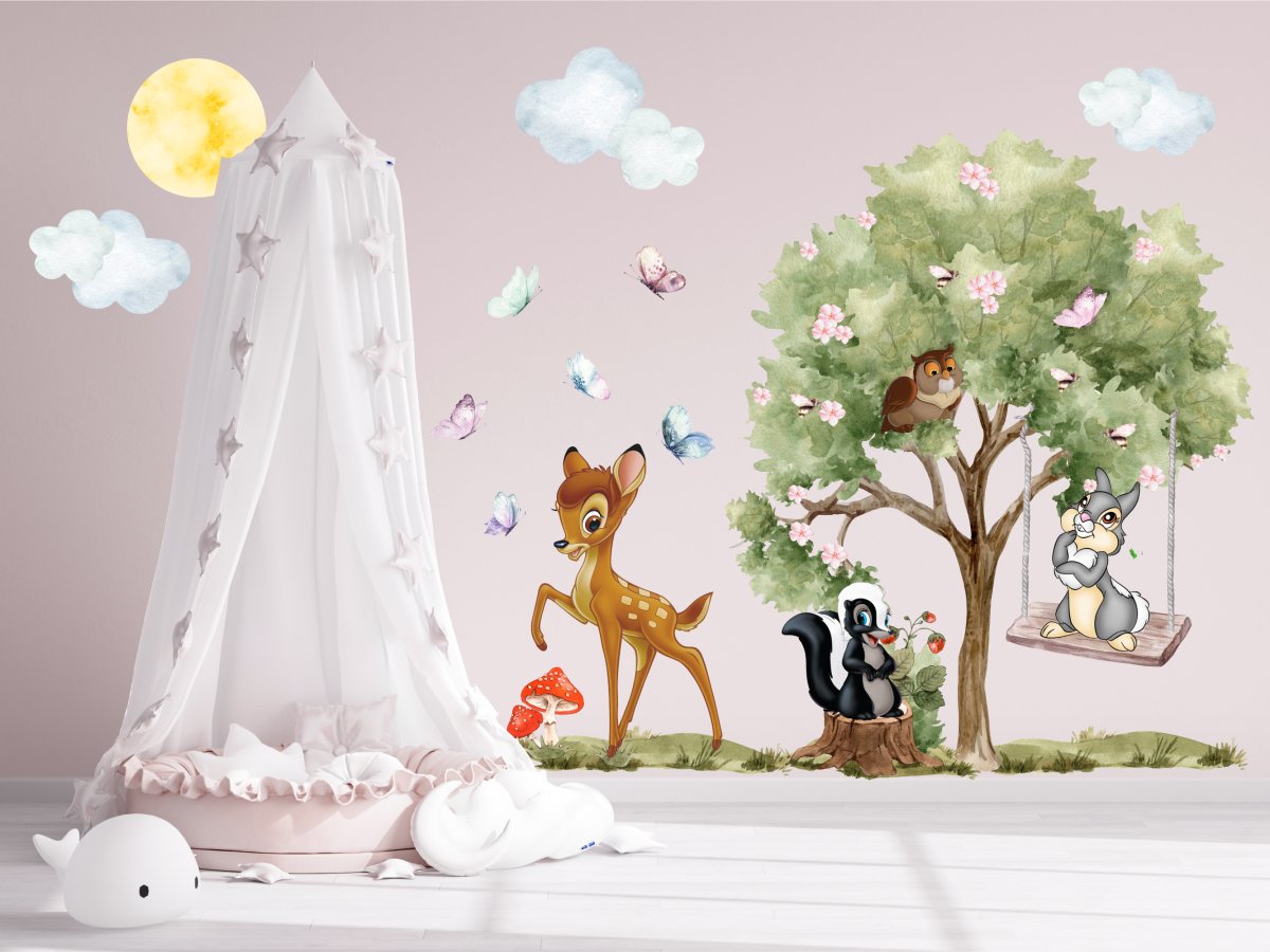 Bambi-Wandaufkleber für Kinderzimmer