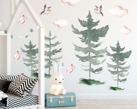 Forest Trees Wall Decal for kids room, Trees Wall Stickers