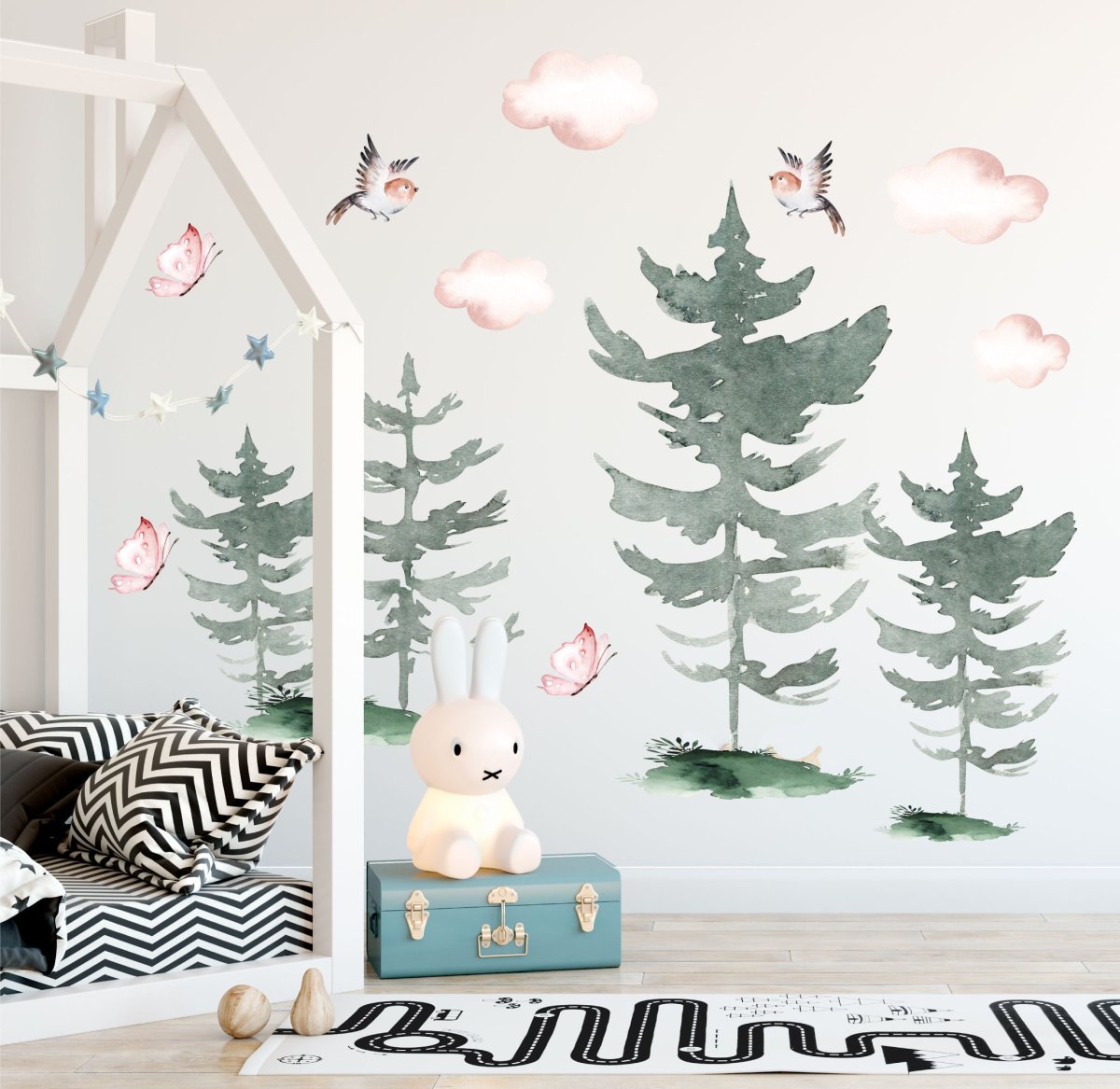 Forest Trees Wall Decal for kids room, Trees Wall Stickers