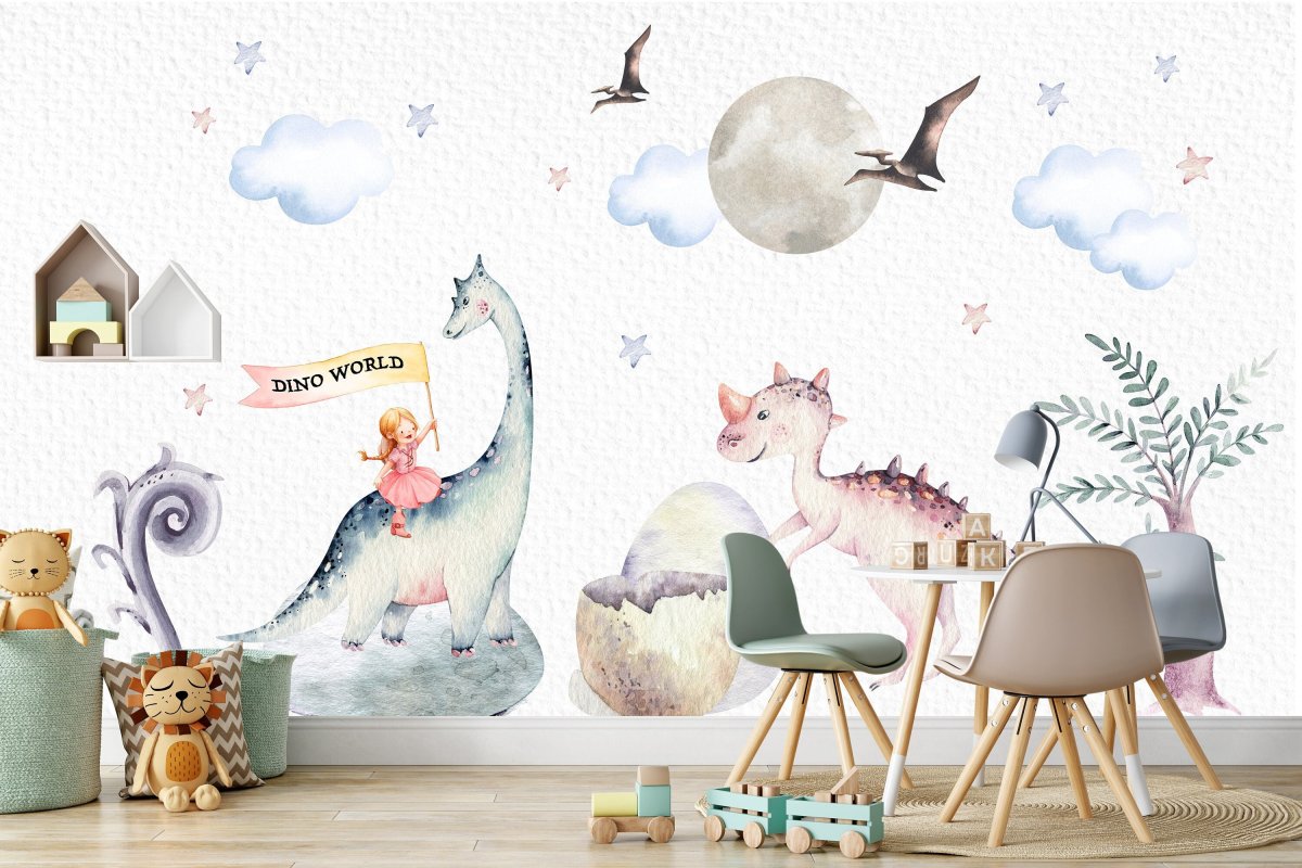 Dinosaurs wall decal for kids room or nursery