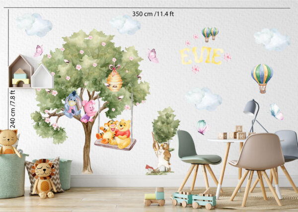 Winnie the Pooh with Friends Wall Decal