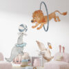 Circus Animals Wall Decal: Lion, Seal, Goose Nursery Decor
