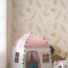 Tender Beige Feathers Wallpaper