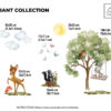 Personalised Bambi Wall Decal – Woodland Nursery & Kids Room Decor