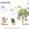 Personalised Bambi Wall Decal – Woodland Nursery & Kids Room Decor