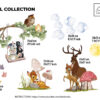 Bambi Nursery Wall Decal: Woodland Animals Fabric Wall Art