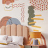 BOHO style Abstract shapes, Splash Dots Wall Decal