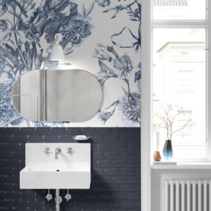 Botanical french floral Wallpaper