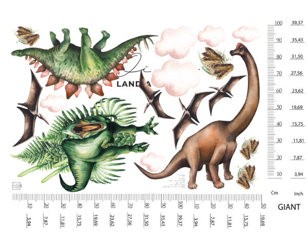 Dinosaurs Wall Stickers for Kids – Removable Wall Decals