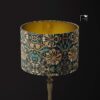 William Morris Honeysuckle lamp shade gold lining