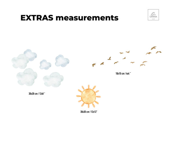 TREES KIT Wall Decal for kids room, Trees in Park Wall decals kids room