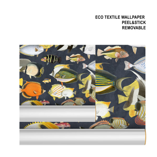 Sea Life Exotic Fish Wallpaper blue