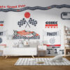 Formula 1 Wall Decals for Kids Room – Racing Car Wall Stickers for Young F1 Fans