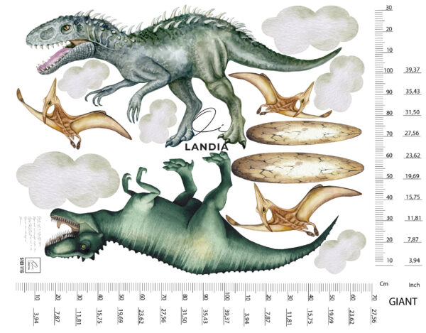 Indominus Rex Wall Decal – Jurassic World Dinosaur Wall Sticker for Kids