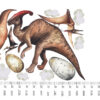 Dinosaur Wall Decal Kids – Triceratops & Parasaurolophus