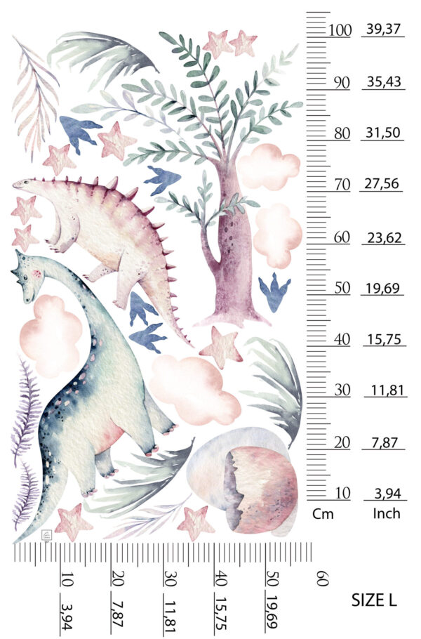 Dinosaurs Wall Decal for Kids – Fun & Educational Wall Stickers for Children’s Rooms