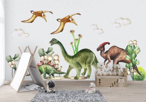 Dinosaur Wall Decal Kids – Jurassic Park Inspired Wall Art