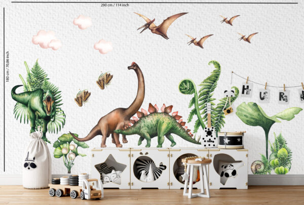 Dinosaurs Wall Stickers for Kids – Removable Wall Decals