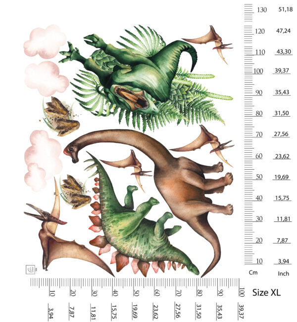 Dinosaurs Wall Stickers for Kids – Removable Wall Decals