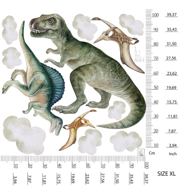 Dinosaurs Wall Sticker – Prehistoric Fun Removable Wall Decal for Kids