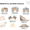 Monster Trucks Wall Stickers for young boys with Name
