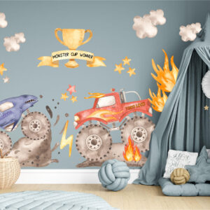 Toro Loco  Monster Trucks Wall Decal for young boys