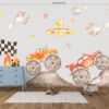 Monster Trucks Wall Stickers for Young Boys | Big Truck Wall Decals | Oilandia