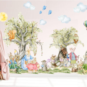Peter Rabbit Wall Decal – Whimsical Garden Adventures for Kids
