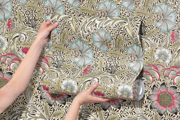 William Morris's Vintage Floral Sunflower Wallpaper