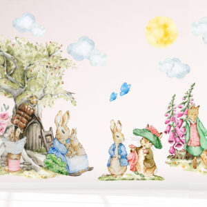 Peter Rabbit Wall Decal – Cute Nursery & Kids Room Decor