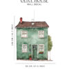 OLIVE Scandinavian HOUSE Wall Decal for kids room