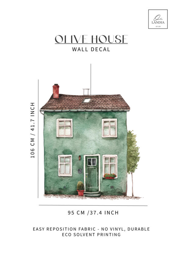 OLIVE Scandinavian HOUSE Wall Decal for kids room