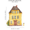 YELLOW Scandinavian HOUSE Wall Decal for kids room