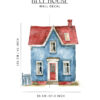 BLUE HOUSE WBlue House Wall Decal for Kids Room – Scandinavian Wall Sticker Decal for kids room