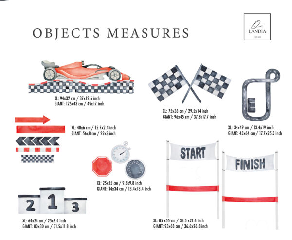 Formula 1 Wall Decals for Kids Room – Racing Car Wall Stickers for Young F1 Fans