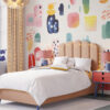 Watercolour Abstract shapes,  Splash Dots Wall Decal