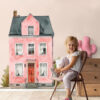 ROSES HOUSE Wall Decal, Colourful Houses Wall Mural
