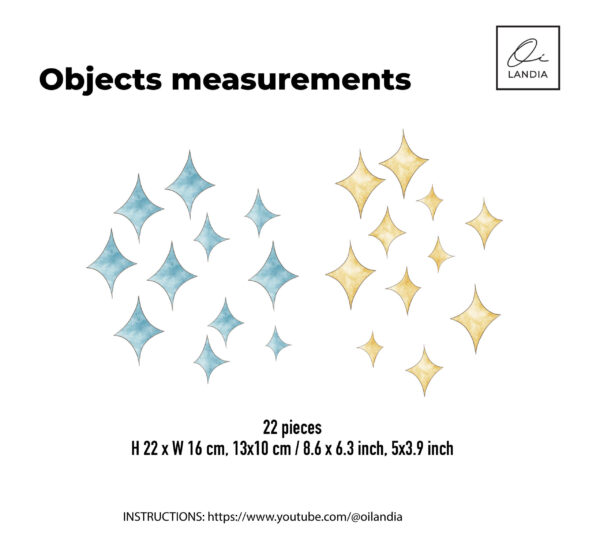 Stars Wall Decal – Night Sky & Galaxy Wall Sticker for Nursery