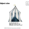 Circus Tent Wall Decal – Reusable Fabric for Nursery & Kids Room