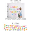 Rainbow UPPERCASE LETTERS Watercolour kids decal