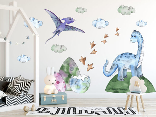 S30_dinosaurs-Kids interior Jurassic Dinosaurs wall sticker