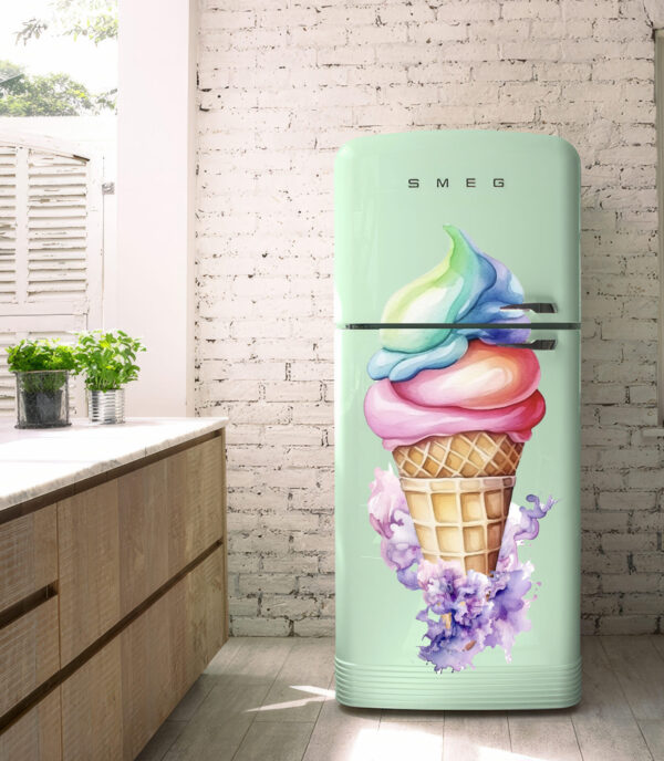 Ice Cream Fridge Door Sticker