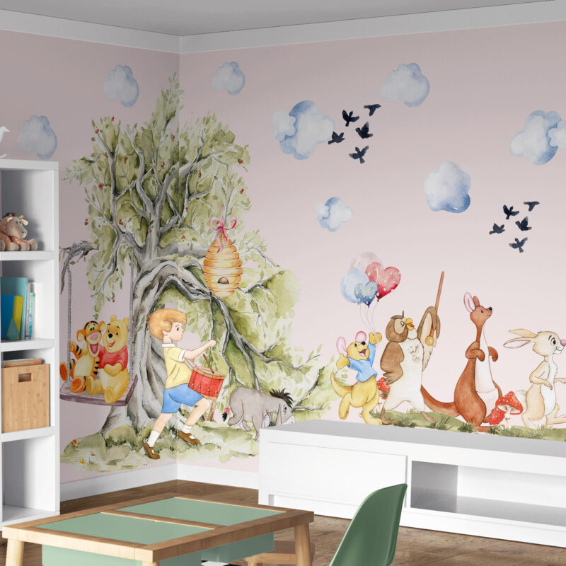 Winnie-the-pooh-wall-decal-2 Giant Winnie The Pooh Room Decor Wall Decal | Peel & Stick Nursery Sticker