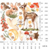 Fairy Forest Animals Wall Decals Magic Woodland Doe Rabbit Nursery Stickers Decor