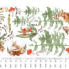 Woodland Animal Wall Decal Fox Owl Nursery Stickers Forest Nature Room Decor
