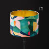 ART DECO Lampshade with colourful geometrical design
