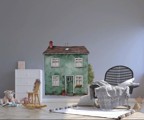 OLIVE Scandinavian HOUSE Wall Decal for kids room