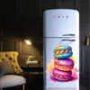 French Macarons Refrigerator Sticker, Fridge Door Decal