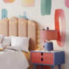 Watercolour Abstract shapes,  Splash Dots Wall Decal