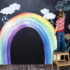 Watercolour Rainbow Wall Decal for kids room